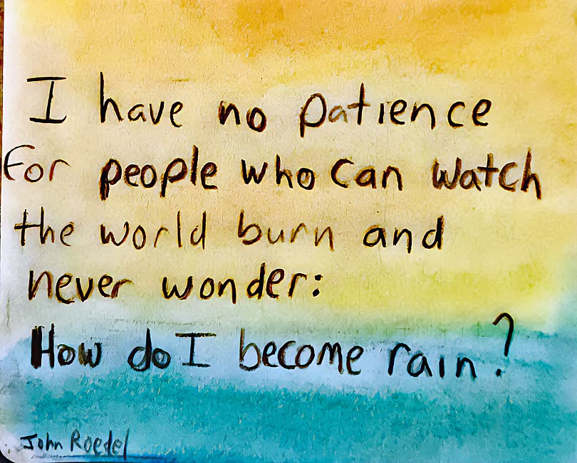 How do I become rain?