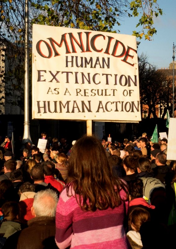 Sign at Extinction Rebellion protest